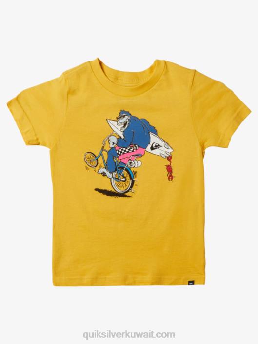 2-7 تيشيرت ويلن Quiksilver أولاد 68001971 صفار أصفر