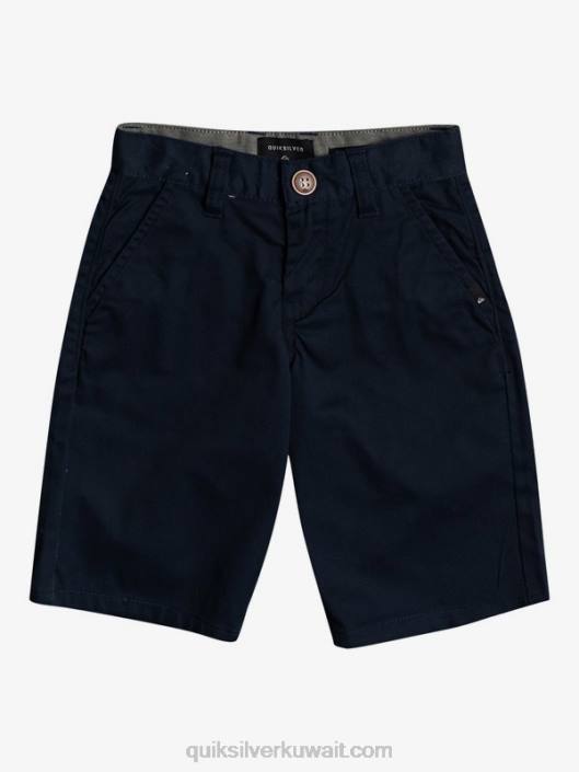 2-7 شورت تشينو قابل للتمدد كل يوم Quiksilver أولاد 68002104 بليزر كحلي