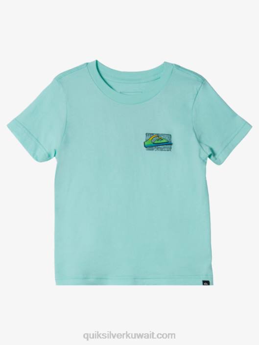 2-7 تي شيرت ريترو باهت Quiksilver أولاد 68002143 زجاج الشاطئ