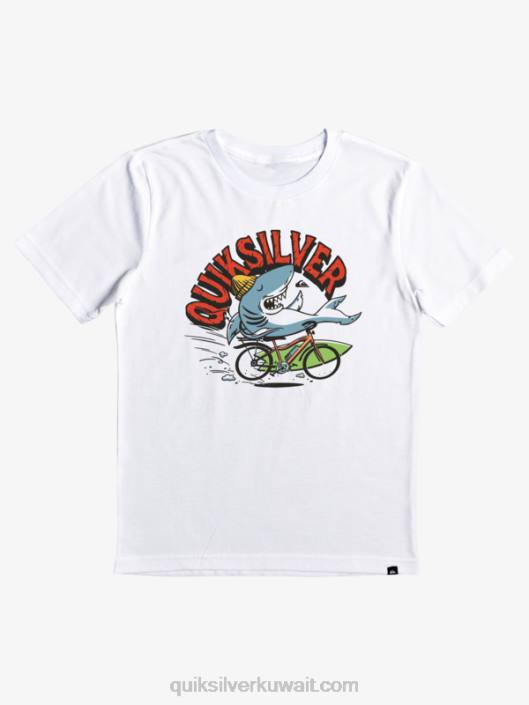 2-7 تي شيرت في خطر Quiksilver أولاد 68002170 أبيض
