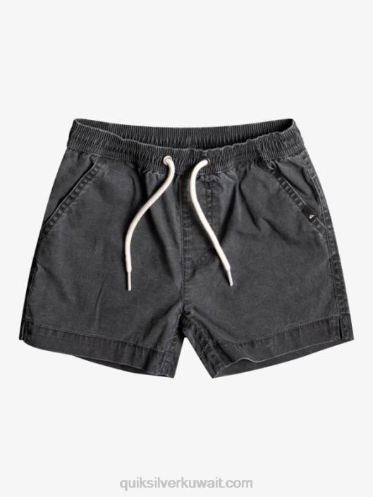 2-7 تايجر شورت مطاطي Quiksilver أولاد 68002214 أسود