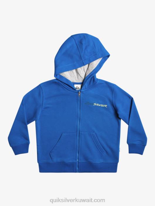 2-7 ريترو المخاطر هوديي بسحاب Quiksilver أولاد 68002234 اشنركل الأزرق