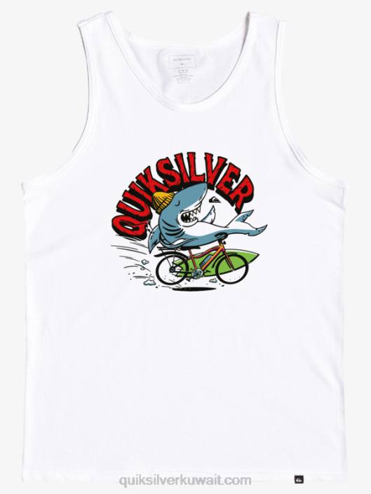 2-7 تي شيرت دبابة خطر Quiksilver أولاد 68002266 أبيض