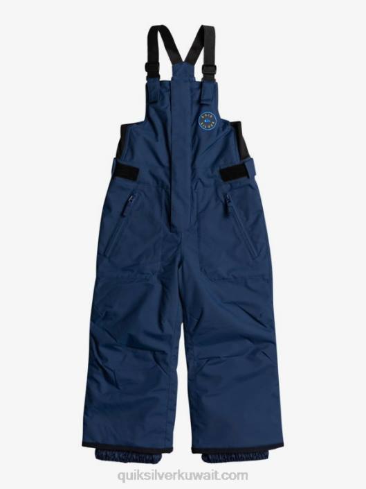 2-7 بنطال ثلجي أزرق كحلي معزول Quiksilver أولاد 68002296 شارة زرقاء