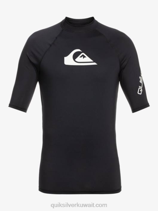 2-7 جميع الأوقات قصيرة الأكمام upf 50 rashguard Quiksilver أولاد 68002127 أسود