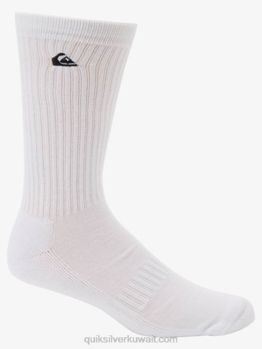 2 حزمة من الجوارب الطاقم الصلبة Quiksilver رجال 68001058 أبيض