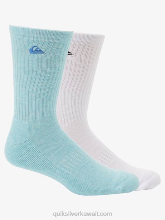 2 حزمة من الجوارب الطاقم الصلبة Quiksilver رجال 68001060 أزرق فاتح