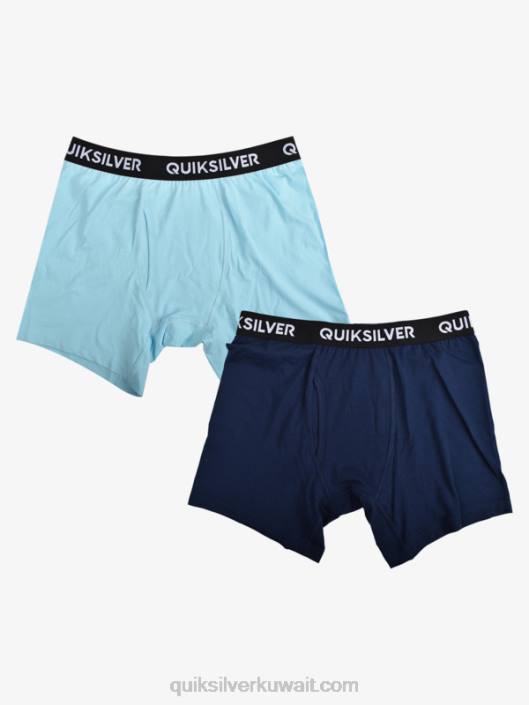 سروال بوكسر فائق النعومة من 2 عبوة Quiksilver رجال 68001824 أزرق فاتح