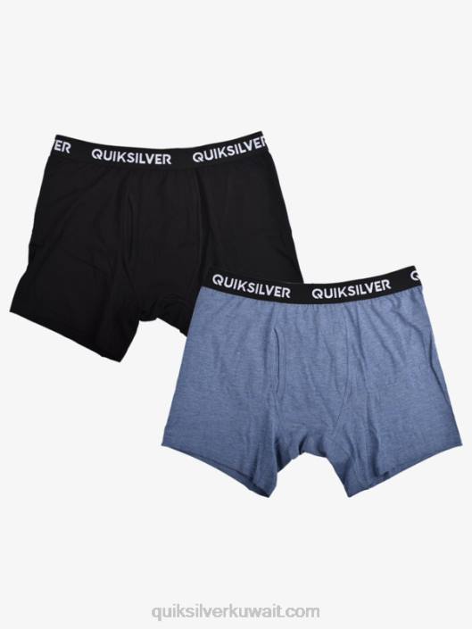 سروال بوكسر فائق النعومة من 2 عبوة Quiksilver رجال 68001825 هيذر الدنيم
