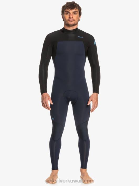 3/2 جلسات يومية بذلة سحاب خلفي Quiksilver رجال 6800927 كحلي داكن / أسود