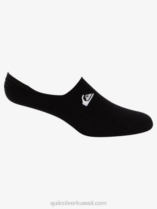3 عبوات من الجوارب غير المنظمة للمظهر Quiksilver رجال 6800777 أسود