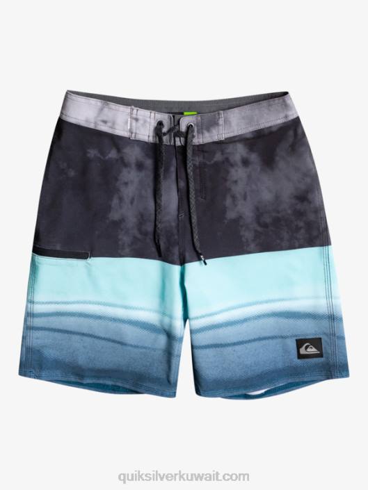 8-16 شورت من حرير الأمواج خماسي - 0 17 Quiksilver أولاد 68002298 أسود