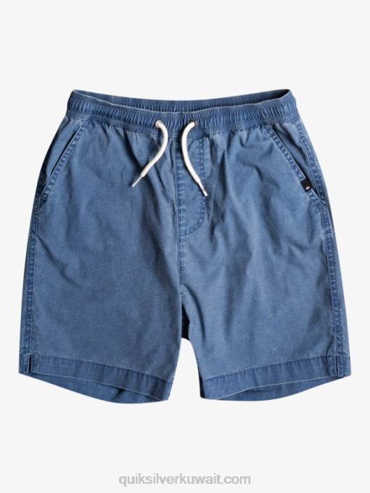 8-16 تاكر 15 شورت خصر مرن Quiksilver أولاد 68002083 شارة زرقاء