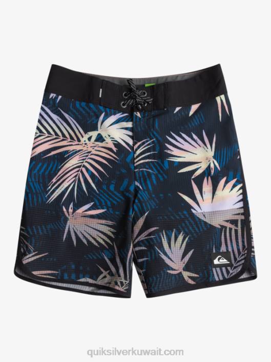 8-16 سكالوب هاي لايت 16 شورت Quiksilver أولاد 68002146 أسود