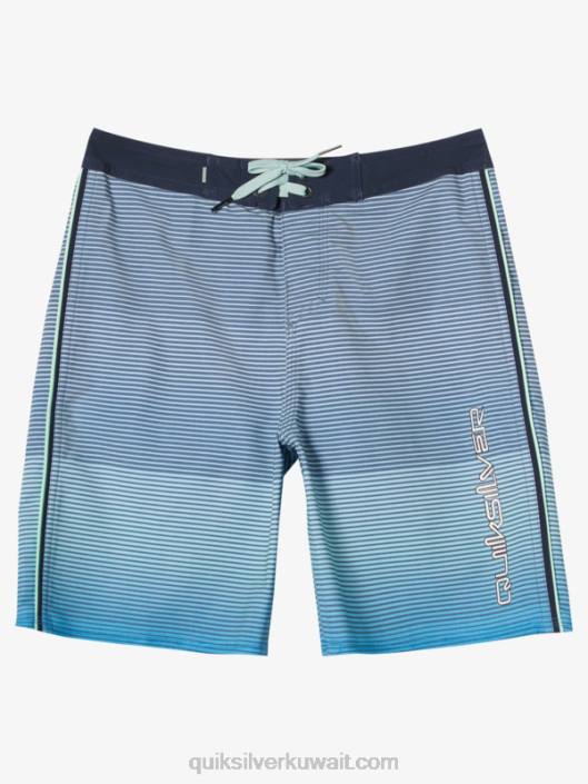 8-16 شورت ضخم من حرير الأمواج 17 لوح Quiksilver أولاد 68001910 اشنركل الأزرق