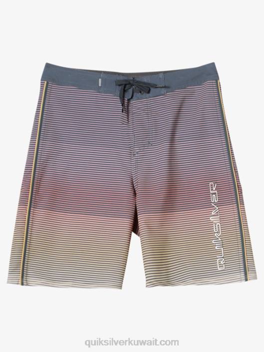 8-16 شورت ضخم من حرير الأمواج 17 لوح Quiksilver أولاد 68001911 قمح