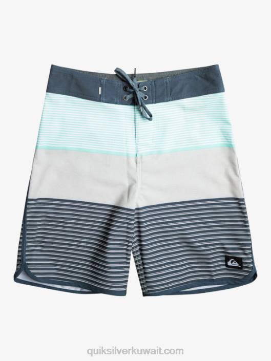 8-16 شورت تيجوانا من حرير الأمواج 17 شورت Quiksilver أولاد 68001986 زجاج الشاطئ