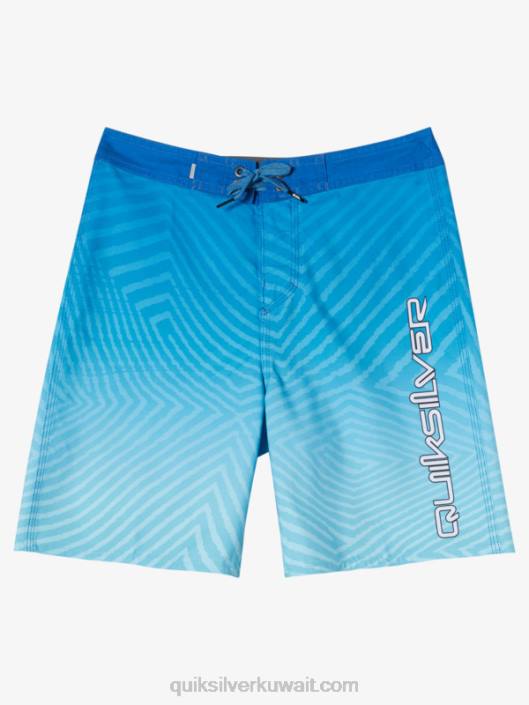 8-16 شورت الاعوجاج اليومي يتلاشى 17 لوحًا Quiksilver أولاد 68002165 اشنركل الأزرق