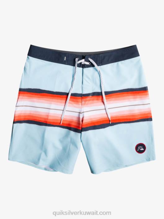8-16 لون راتنج الأمواج 17 شورت Quiksilver أولاد 68002302 رمادي مزرق
