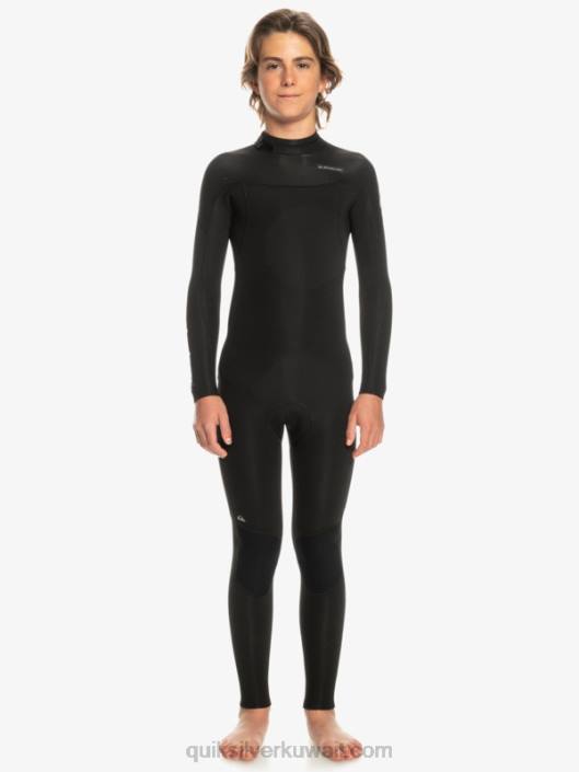 8-16 3 / 2mm جلسات يومية بذلة سحاب خلفي Quiksilver أولاد 68002224 أسود
