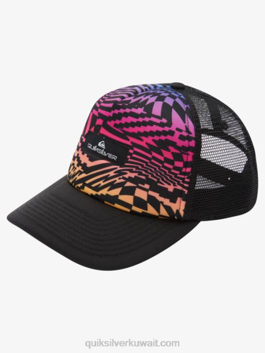 8-16 قبعة Buzzard Cooper Trucker Quiksilver أولاد 68002044 المرجان الناري