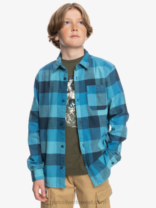 8-16 Motherfly قميص طويل الأكمام من الفانيلا Quiksilver أولاد 68002308 دلف الأزرق الأم
