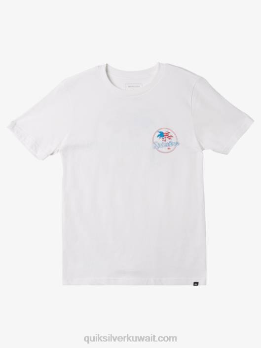 تي شيرت منسم 8-16 نخيل Quiksilver أولاد 68001956 أبيض