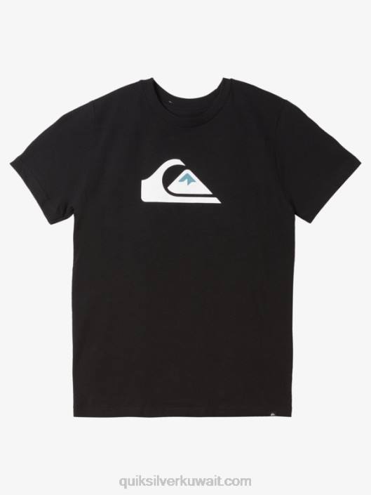 تي شيرت بشعار 8-16 شركات Quiksilver أولاد 68001961 أسود