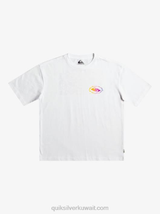 8-16 تيشيرت علم راديكالي Quiksilver أولاد 68001967 أبيض