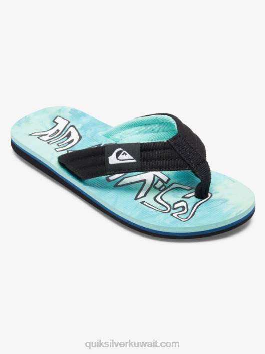 8-16 صندل ملوكاي ليباك Quiksilver أولاد 68001994 أخضر / أزرق / أصفر