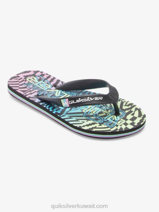 8-16 شبشب مولوكاي Quiksilver أولاد 68002022 أسود / وردي / أزرق