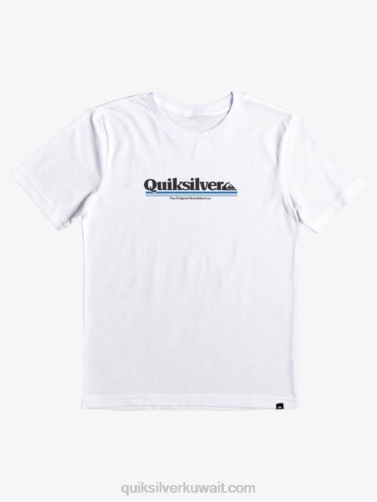 8-16 تي شيرت بين السطور Quiksilver أولاد 68002090 أبيض
