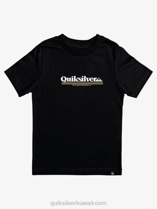 8-16 تي شيرت بين السطور Quiksilver أولاد 68002091 أسود