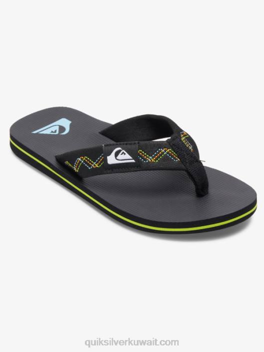 8-16 صندل مولوكاي ستيتش Quiksilver أولاد 68002148 أسود / أخضر