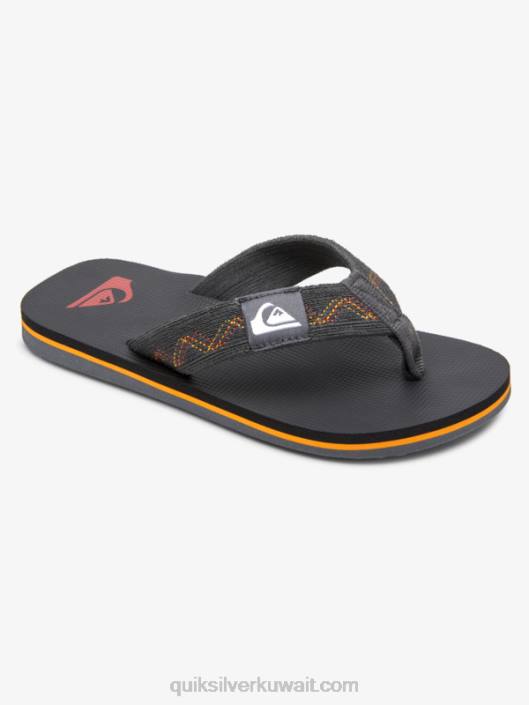 8-16 صندل مولوكاي ستيتش Quiksilver أولاد 68002150 أسود / رمادي / أصفر