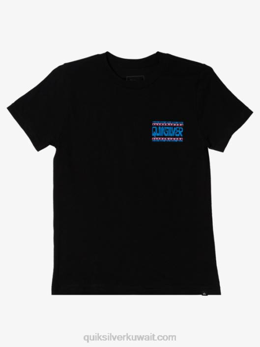 تي شيرت 8-16 إطارات ملتوية Quiksilver أولاد 68002156 أسود