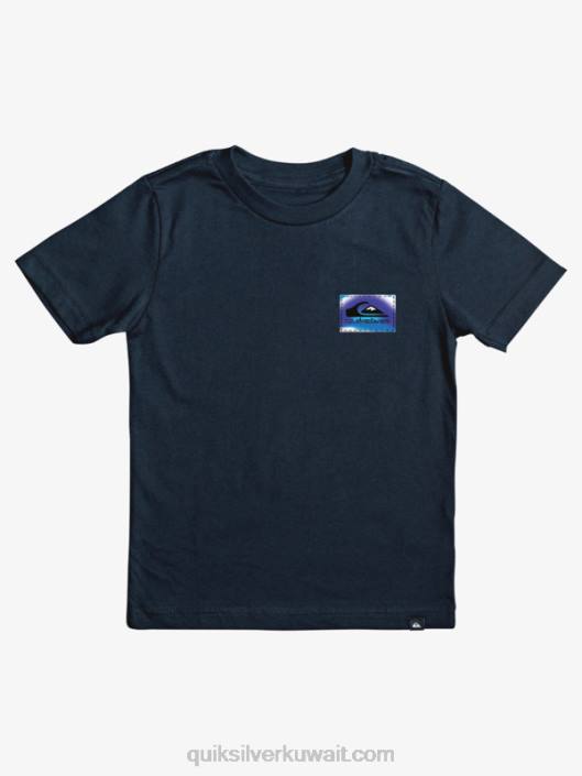 8-16 لون يتدفق تي شيرت Quiksilver أولاد 68002174 بليزر كحلي