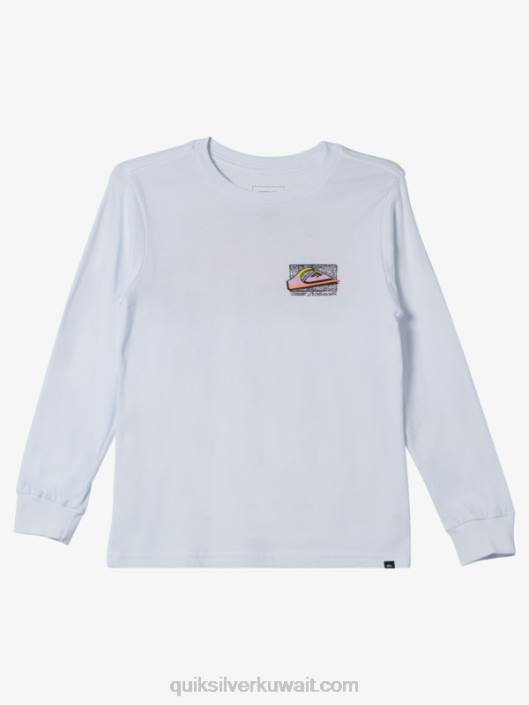 تي شيرت ريترو باهت 8-16 Quiksilver أولاد 68002192 أبيض