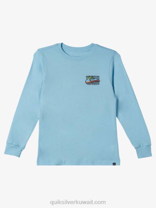 تي شيرت ريترو باهت 8-16 Quiksilver أولاد 68002193 السماء الزرقاء