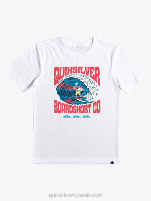 8-16 تي شيرت حياة أعلى Quiksilver أولاد 68002209 أبيض