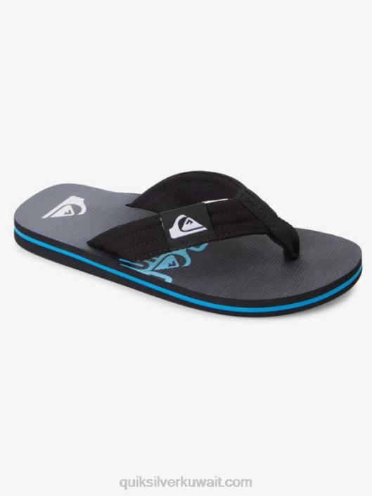 8-16 صندل مولوكاي ليباك شبابي Quiksilver أولاد 68002254 أسود