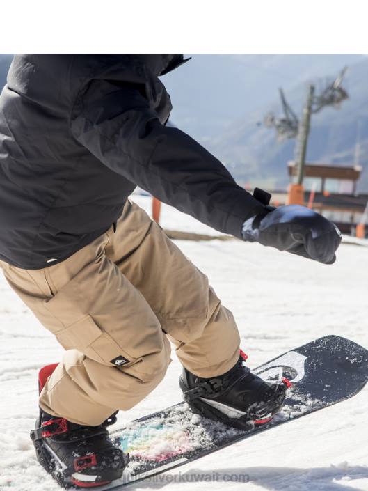 8-16 سروال ثلج كاكي معزول Quiksilver أولاد 68002260 التانين