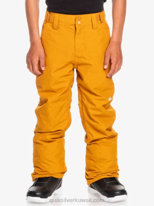8-16 بنطلون سنو ستيت Quiksilver أولاد 68002293 النبق البني