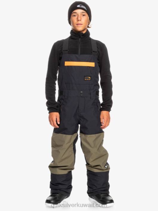 8-16 سروال ثلج معزول مزج Quiksilver أولاد 68002318 أسود قاتم