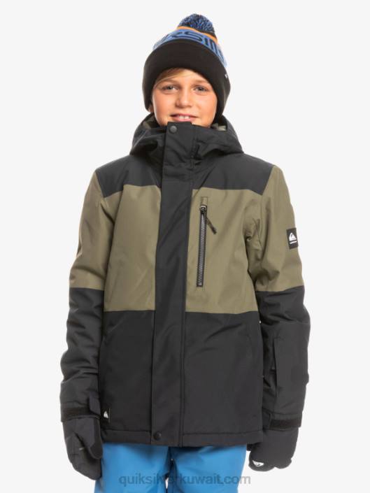 8-16 مهمة كتلة تقنية سترة الثلج Quiksilver أولاد 68002337 أسود قاتم