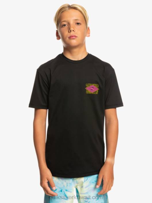 تي شيرت راديكالي 8-16 لركوب الأمواج UPF 50 Quiksilver أولاد 68002011 أسود
