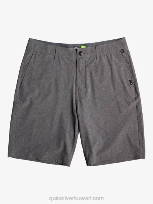 8-16 Union Heather Amphibian 19 شورت هجين Quiksilver أولاد 68002313 أسود