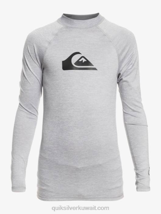 8-16 في جميع الأوقات ls Youth l / sl surf tee Quiksilver أولاد 68002096 هيذر متجمد