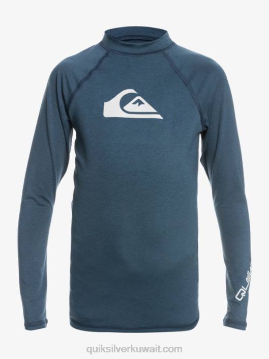 8-16 في جميع الأوقات ls Youth l / sl surf tee Quiksilver أولاد 68002099 سترة هيذر البحرية