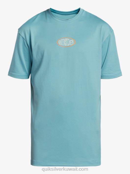 8-16 جلسة مكس upf 50 تزلج بأكمام قصيرة Quiksilver أولاد 68002013 النقش الأزرق